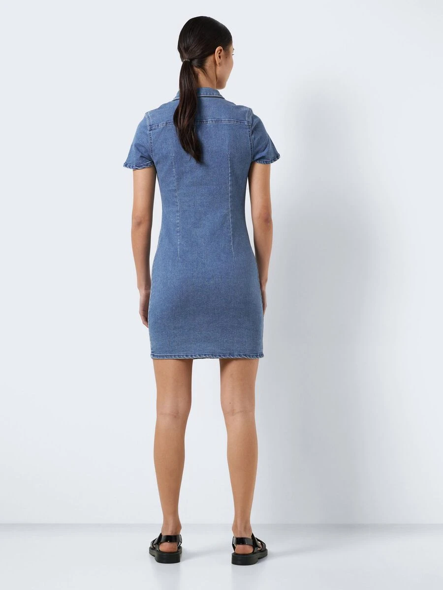 Noisy May SHORT SLEEVED DENIM DRESS - Image 4