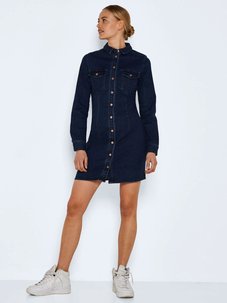 Noisy May LONG SLEEVED DENIM DRESS - Image 3