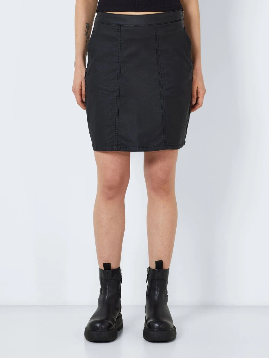 Noisy May HIGH WAISTED COATED SKIRT - Image 2