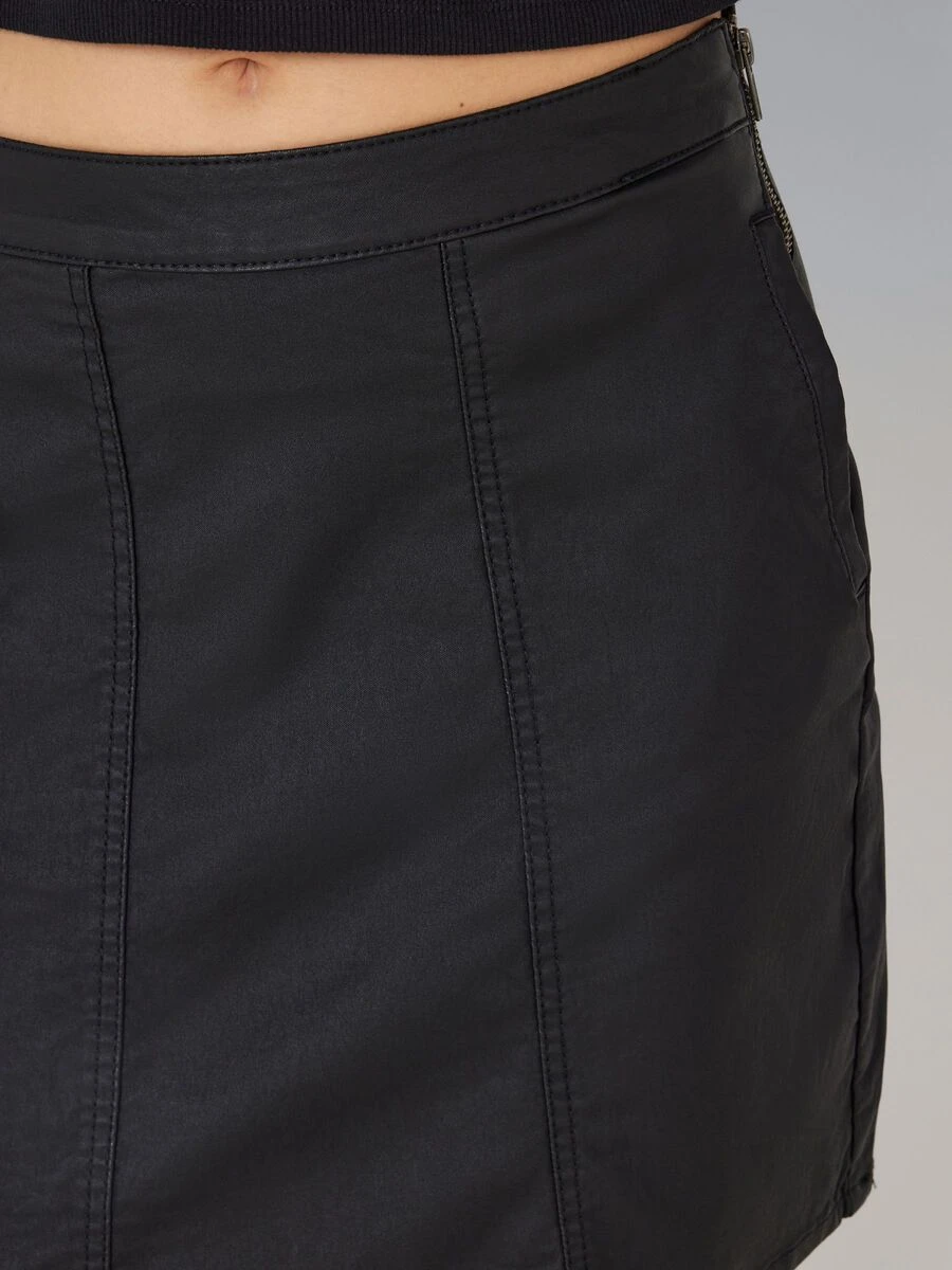 Noisy May HIGH WAISTED COATED SKIRT - Image 5