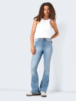 Noisy May NMSALLIE HIGH WAISTED FLARED JEANS
