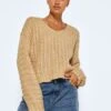 Noisy May KNITTED V-NECK PULLOVER