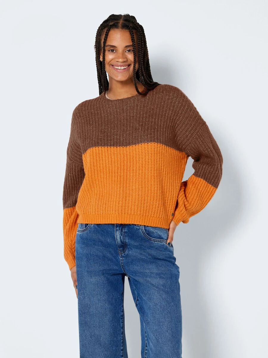 Noisy May KNITTED BALLOON SLEEVE PULLOVER - Image 2