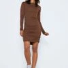 Noisy May LONG SLEEVED RUCHED DRESS