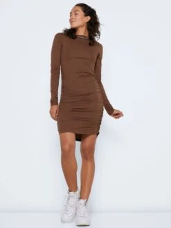 Noisy May LONG SLEEVED RUCHED DRESS
