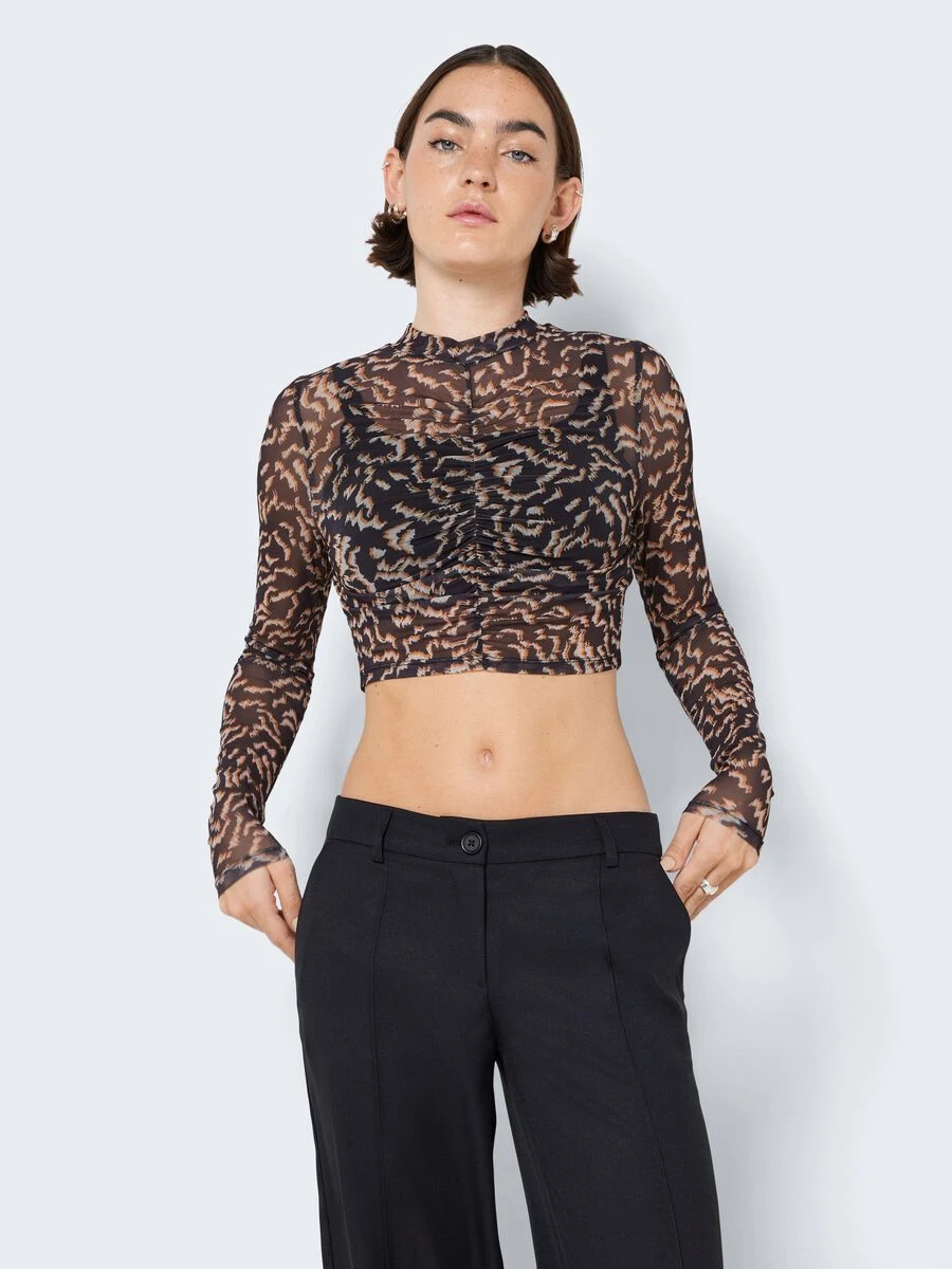 Noisy May CROPPED MESH TOP - Image 2