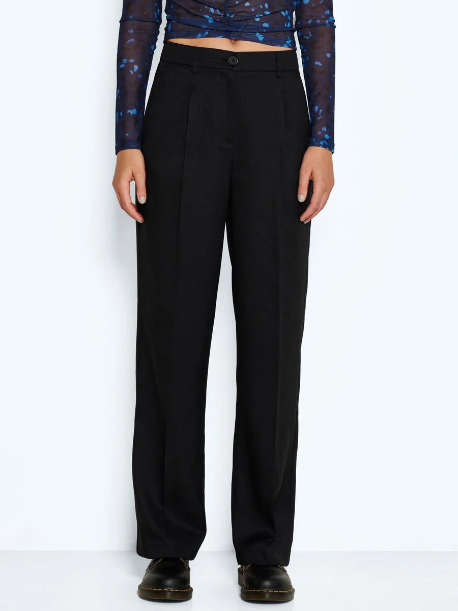 Noisy May HIGH WAISTED STRAIGHT FIT TROUSERS - Image 2