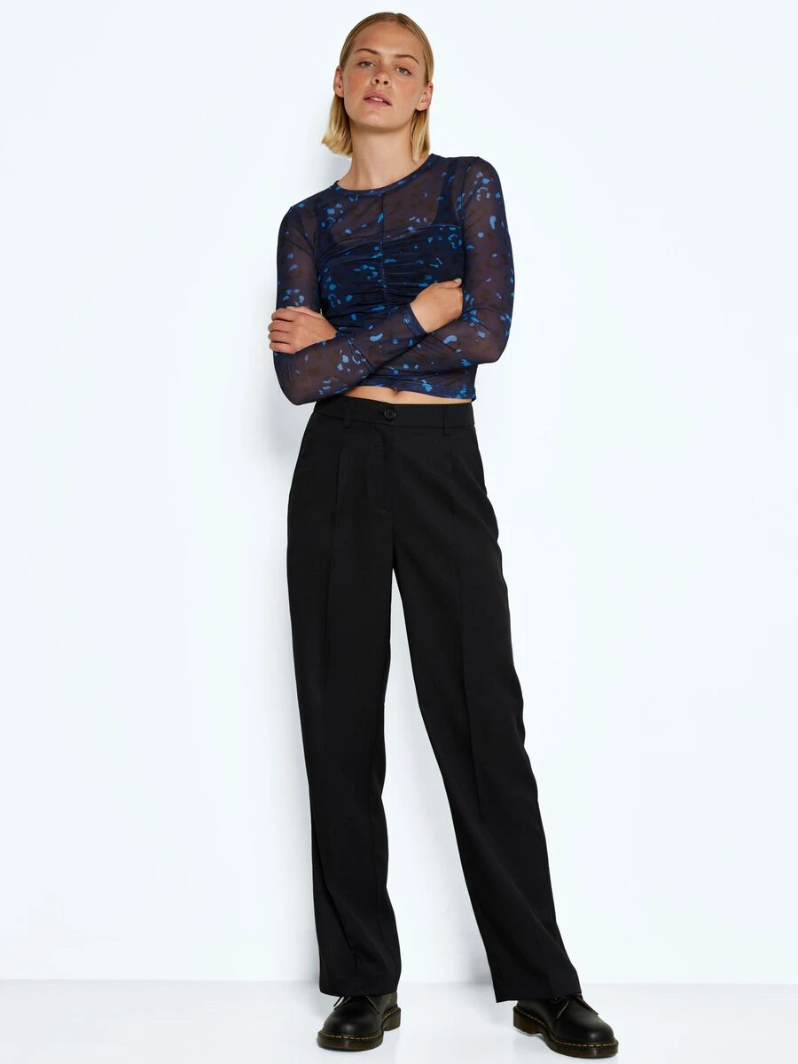 Noisy May HIGH WAISTED STRAIGHT FIT TROUSERS - Image 3