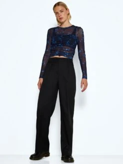 Noisy May HIGH WAISTED STRAIGHT FIT TROUSERS