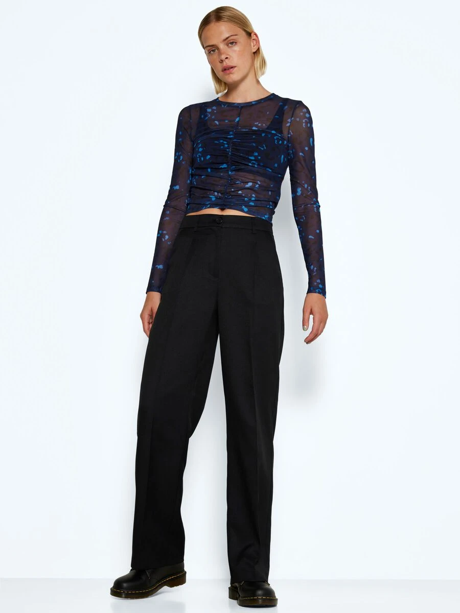Noisy May HIGH WAISTED STRAIGHT FIT TROUSERS