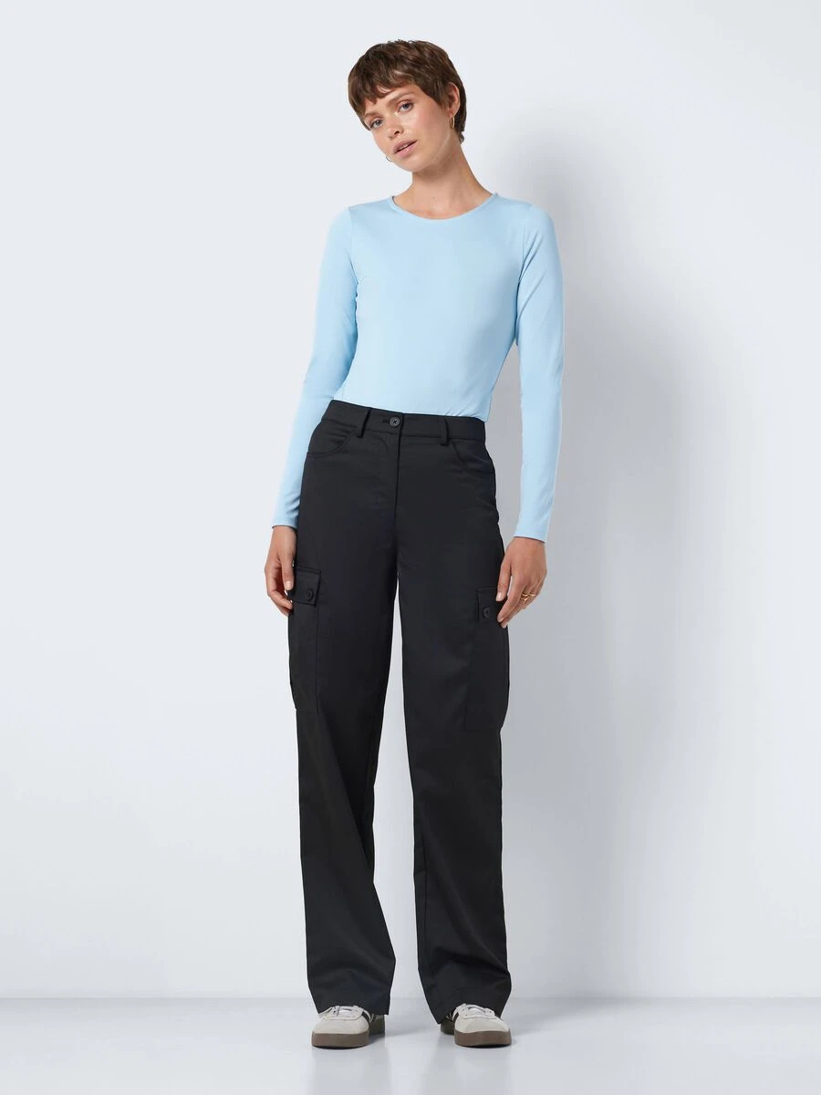 Noisy May HIGH WAISTED CARGO TROUSERS - Image 3