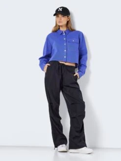 Noisy May CROPPED DENIM SHIRT