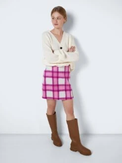 Noisy May CHEQUERED MINI SKIRT