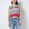 Noisy May MULTI-COLOURED KNITTED TOP