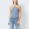 Noisy May DENIM HALTER NECK TOP