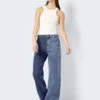 Noisy May TWO-COLOURED HIGH WAISTED JEANS