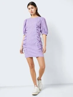 Noisy May SHORT CHEQUERED DRESS