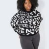 Noisy May CURVE LOGO KNITTED PULLOVER