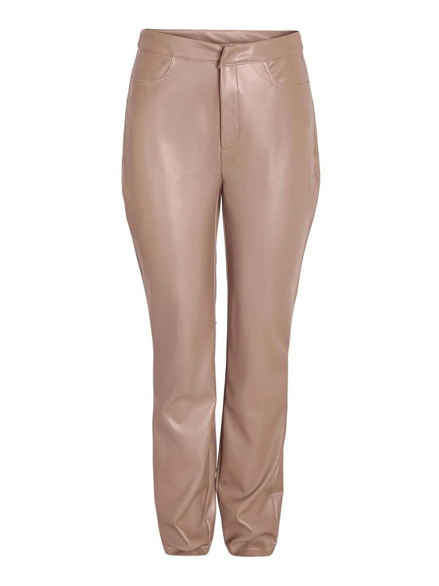 Noisy May CROPPED FAUX LEATHER TROUSERS - Image 6
