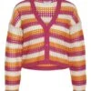 Noisy May CURVE MULTI-COLOURED KNITTED CARDIGAN