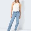 Noisy May NMGUTHIE HIGH WAISTED STRAIGHT FIT JEANS