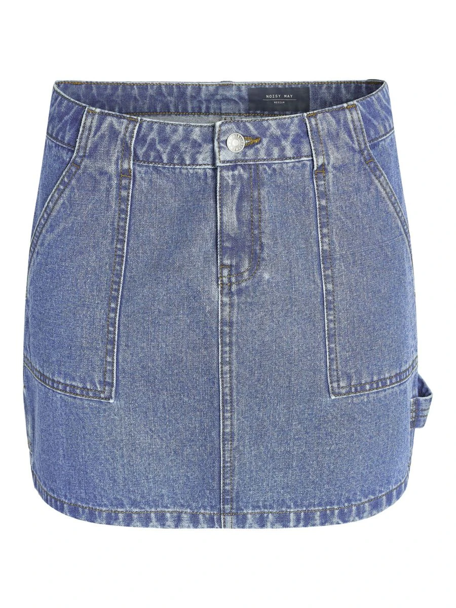 Noisy May SHORT CARGO DENIM SKIRT - Image 6
