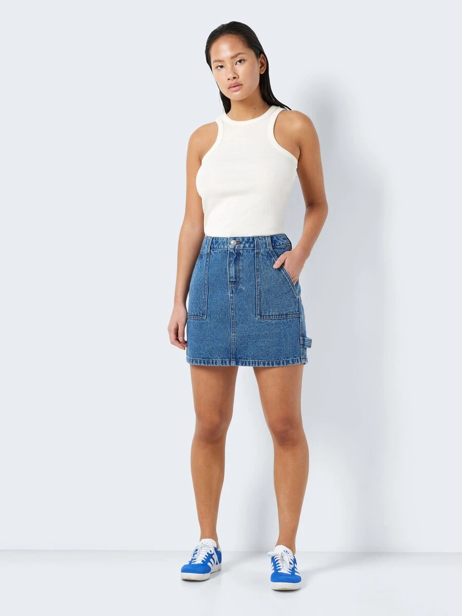 Noisy May SHORT CARGO DENIM SKIRT - Image 3