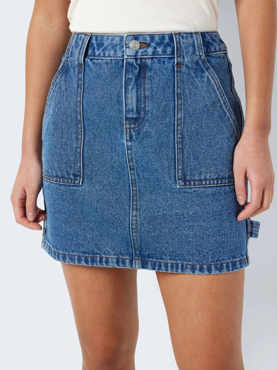 Noisy May SHORT CARGO DENIM SKIRT - Image 5
