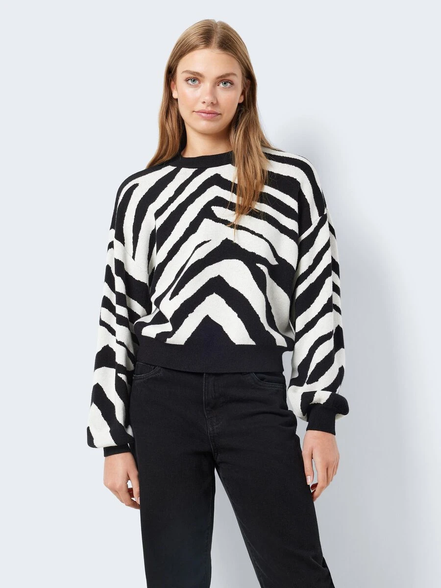 Noisy May KNITTED PATTERN PULLOVER - Image 2