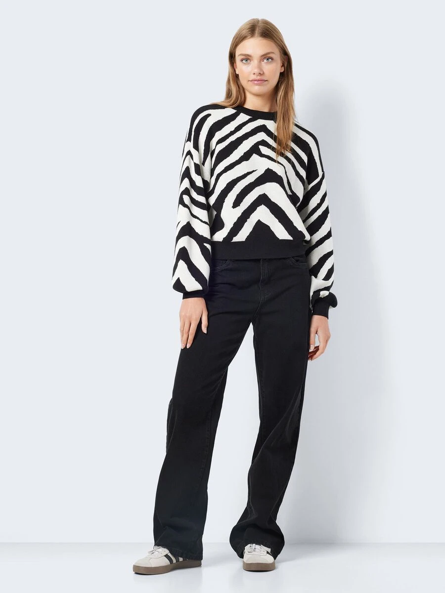 Noisy May KNITTED PATTERN PULLOVER - Image 3