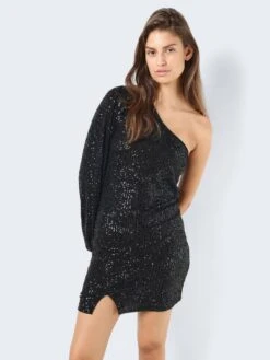 Noisy May ONE-SHOULDER SEQUIN DRESS