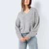 Noisy May V-NECK KNITTED PULLOVER