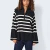 Noisy May STRIPED KNITTED PULLOVER