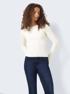 Noisy May RIBBED KNITTED PULLOVER