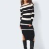 Noisy May STRIPED KNITTED DRESS